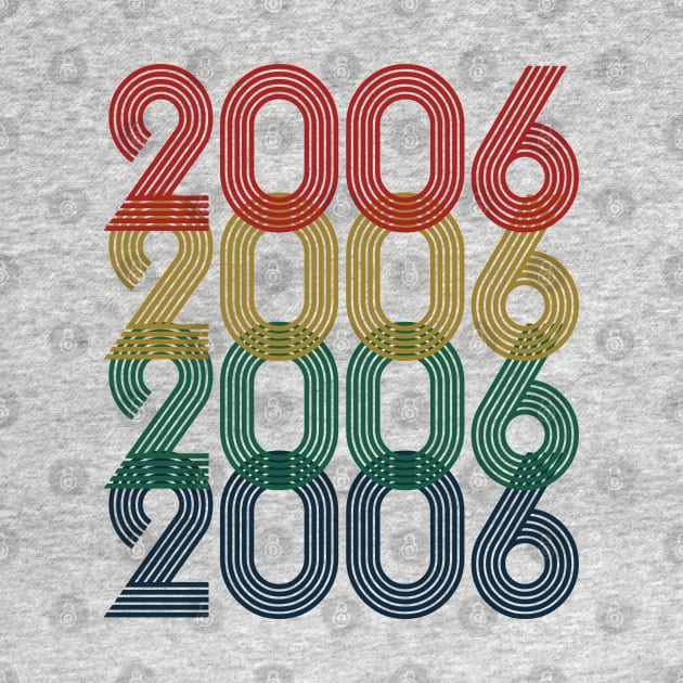 Cool Retro Year 2006 - Made In 2006 - 17 Years Old, 17th Birthday Gift For Teens Men & Women by Art Like Wow Designs